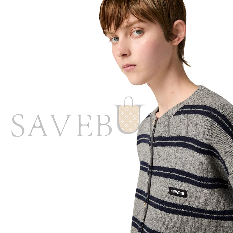 MIU MIU SHETLAND KNIT CARDIGAN MMF899